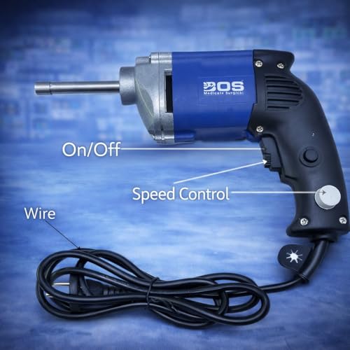 Image of Orthopaedic Heavy Aluminum Plaster Cutter Machine | Manual Cast Cutting Tool with 2 Stainless Steel Blades | Durable Cap Handle for Hospitals, Clinics & Medical Use