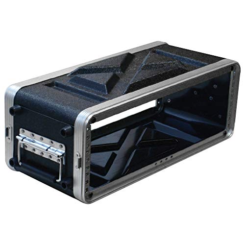Seismic Audio - Salwr3S - Lightweight 3 Space Compact Abs Rack Case - 3U Pa Dj Amp Effects Shallow Rack Case #TOP5