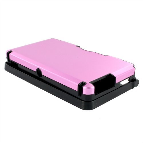 eForBuddy Snap-On Hard Case for Nintendo 3DS, Aluminum Finished, Pink