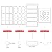 50 Pack of Outdoor Reflective Stickers in Four Distinct Sizes and Shapes - Waterproof Decals for Cars, Motorcycles, and Helmets - Crafted from Premium Grade Reflective Material for Enhanced Visibility