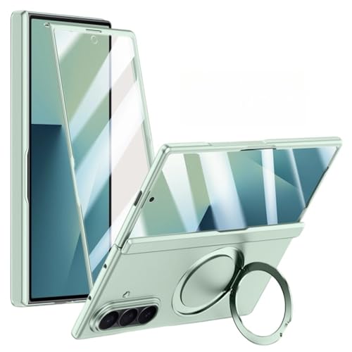 For Galaxy Z Fold 7 �p �P�[�X �����O�z���_�[ MagSafe�Ή� ��]���}�O�l�b�g�X�^���h �c�����Ή� �ϏՌ� ���^ �K���X�t�B�����t�� �M�����N�V�[ Z Fold 7 �J�o�[ �d�t�����t���[�� �q���W�J�o�[�t �܏�ݎ��X�^���h ���C