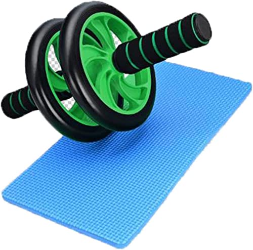 Gym Fitness Ab Roller Ab Wheel Abdominal Exercise Equipment 6 Pack Abs & Core Strength Training Home Equipment (Green/Black)