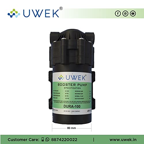 Image of UweK Dura RO Pump - 100 GPD, 100% Copper Winding, 24V DC, 2 Year Warranty