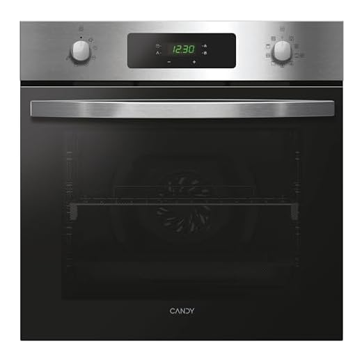Candy Idea FCID X676, Horno Multifunción Pirolítico, 65L, 1 Bandeja y 1 Rejilla, Ventilador Radial, Aquálisis, Convección + Ventilador, 9 Funciones, Display táctil, Puerta 3 Cristales, Inox y Negro