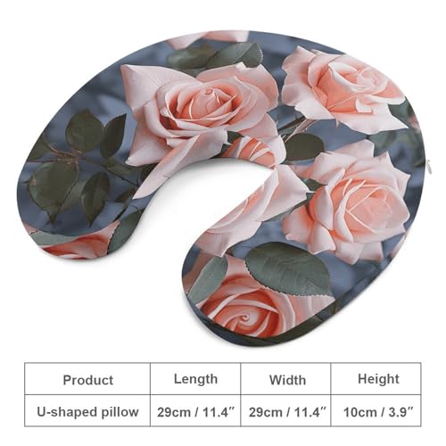 Almohada en U espuma viscoelástica 30 cm cómoda viaje miniatura 2
