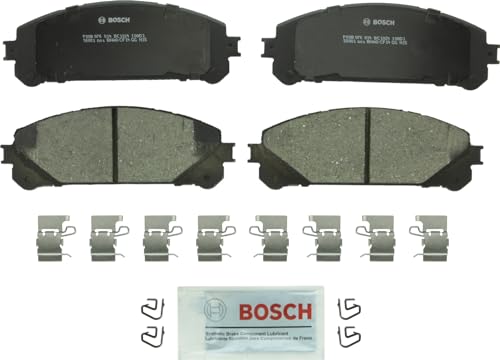 Image of BOSCH BC1324 QuietCast Premium Ceramic Disc Brake Pad Set - Front | Compatible with Select Lexus NX200t, NX250 /300h, NX350 /350h, RX350 /450h; Toyota Camry, Highlander, RAV4 Prime, Sienna + More