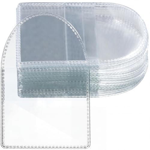 Fainne 50 Pcs 2.4 Inches Round Individual Coin Holders Plastic Sleeves