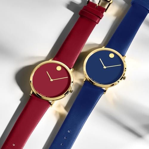 Movado Modern 47 Men's Luxury Quartz Watch - Swiss Movement, Calfskin Strap, Water-Resistant to 3ATM - Classic Timepiece - Gift for Him - 40mm4