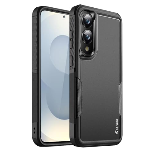 Image of KARWAN? Back Case Cover for Samsung Galaxy S25 Edge Heavy Duty |Dual-Layer Rugged Protection| Shockproof Protection Tough Mobile Phone Cover for Samsung Galaxy S25 Edge [Matte Back] (Black)