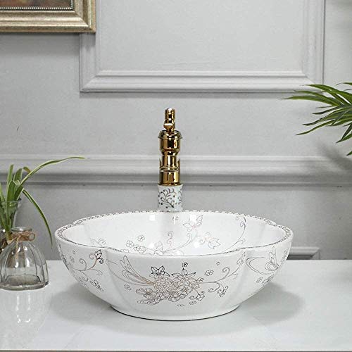 Lavabo de cerámica b Hotel Art Sink con grifo integrado de alta gama 6