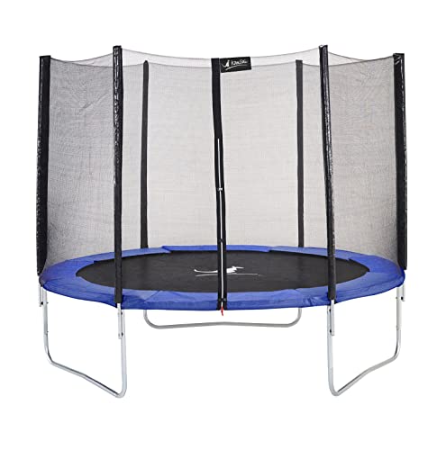 Kangui Trampoline Rond Bleu Ø250cm avec Filet de Protection
