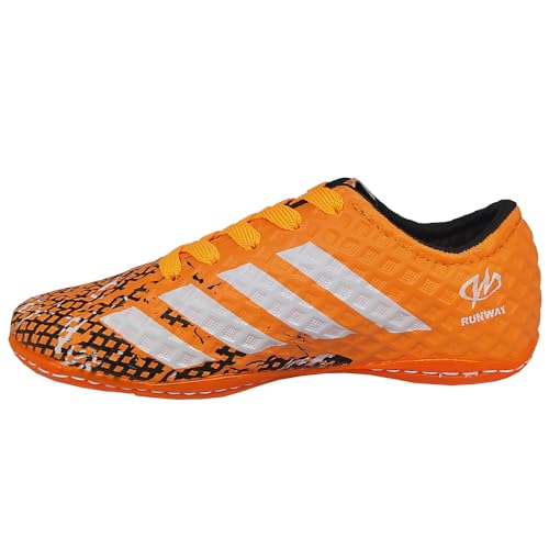 Chuteira Infantil Futsal Tênis Futebol Salão Runway Laranja Tamanho:26;Cor:Laranja