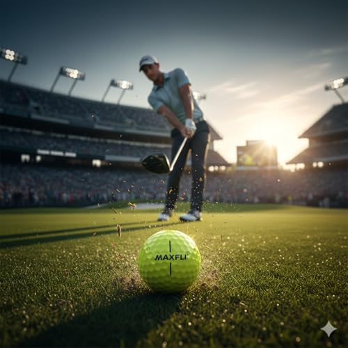 Maxfli StraightFli Yellow Golf Balls 12-Pack – Low Spin