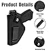 Gun Holster for Men/Women, 380 Holster, Pistol Holster for Glock 43x, IWB/OWB 9mm Holsters, Fits Glock19,17,23,26,27,42,43 S&W M&P Sig (Black)