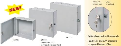 Arlington EB1111-1 Electronic Equipment Enclosure Box, 11" x 11" x 3.5", Non-Metallic, 1-Pack