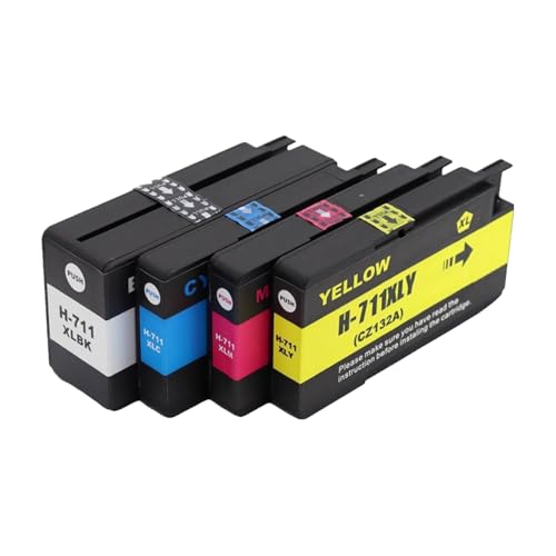 Cartouche 711 CZ133A noire haute densité pour des tracés nets sur T520