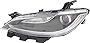 Garage-Pro Headlight Assembly Compatible with 2015-2017 Chrysler 200 Halogen, Chrome Interior, LX Model, Driver Side