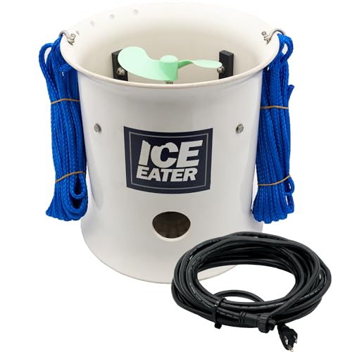 ICE EATER Submersible Pond & Lake Deicer for Boat Docks & Marinas Winter Water Pump for Circulation & Aeration P500 1/2 Horsepower - 100 Ft Cord 115V