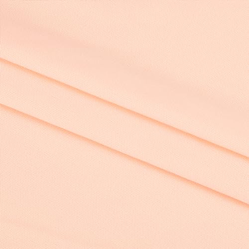 FINGERINSPIRE Skin Tone Fabric, 1x1.5m Bisque-Colored for Doll Making Polyester Glossy Cloth for DIY Pillow Cartoon Toy