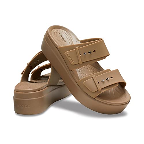 Image of Crocs Women's Brooklyn Buckle Low Wedges