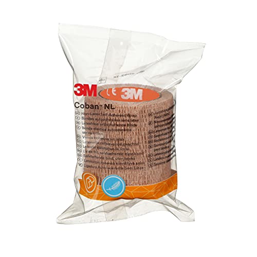 Bandage 3M Coban NL déchirable à la main pour un maintien articulaire sans irritation