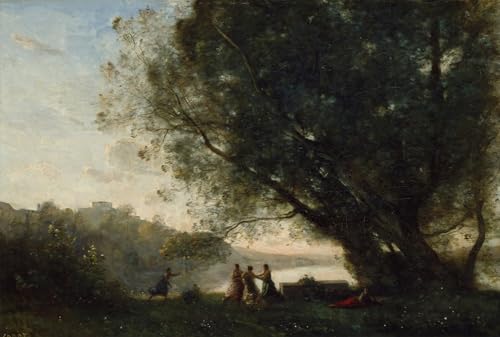 Cuadro sobre lienzo de Corot 60x90cm, impresión artística de alta definición para dormitorio