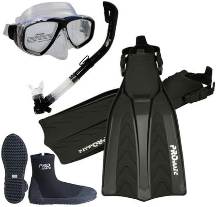 Promate Scuba Dive Fins Boots Dry Snorkel Mask Gear Set/ SCS0062