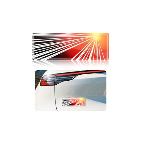 Image of 2025 Ludicrous Metal Letters for Tesla, Sticker Tailgate Letters Emblems Model 3 Y S X Accessories Ludicrous Emblem Tesla Metal Raised Tailgate Letters Red