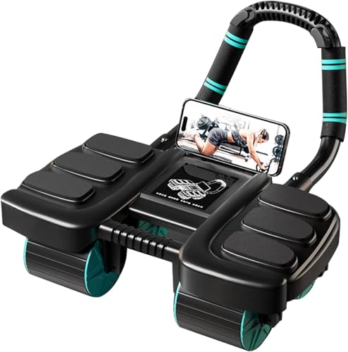 Image of 2025 New Ab Wheel Roller with Elbow Support - Automatic Rebound Abdominal Wheel Roller, The Upgraded Four-wheel Abdominal Wheel Core Workout Equipment Home Gym Abs Machine