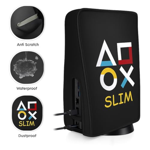 Image of OIVO INDIA Dust Protective Cover for PS5 Slim Console Accessories Case , Anti Scratch Waterproof Sleeve Compatible for Sony PlayStation 5 Slim Digital & Disc Edition (PS5 Slim Model ONLY)