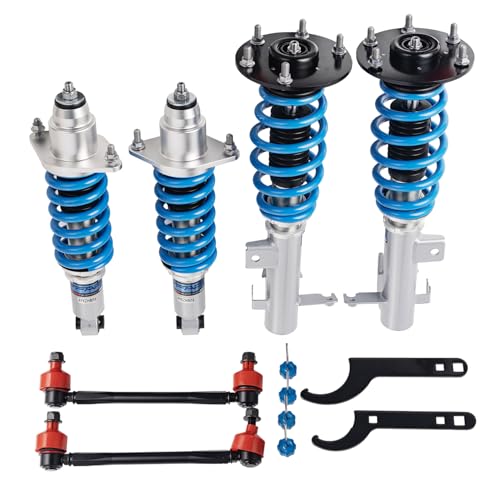 Image of FAPO PS+ Coilovers for Honda CR-V 2007-2011 RE, 16 Level Damping Mono-Tube Adjustable Height Lowering Suspension Strut Kits(Blue)