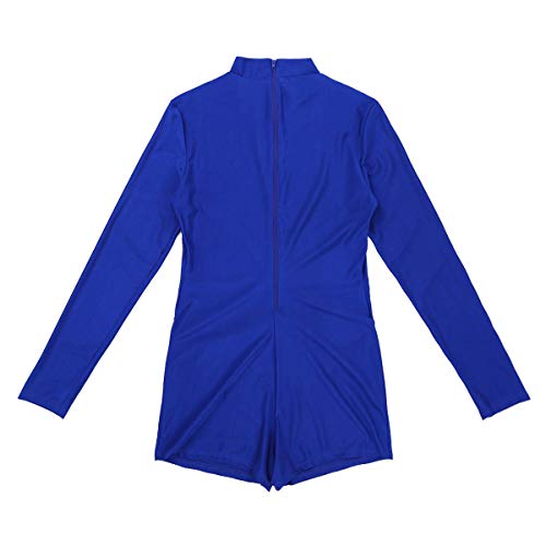 image for inlzdz Women's Turtleneck Lycra Spandex Gymnastics Dance Long Sleeve L