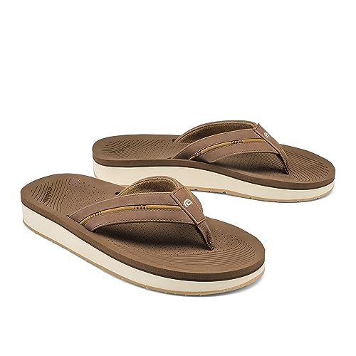 Cobian Men’s Ponto Rise Synthetic Leather Strap Flip-Flop Sandals3