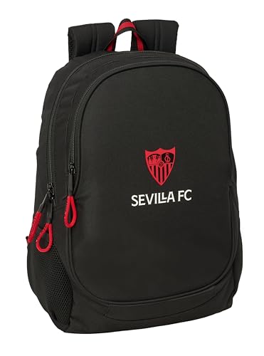 Safta SEVILLA FC - Mochila Escolar Infantil, Ideal para Niños de Diferentes Edades, Cómoda y Versátil, Calidad y Resistencia, 32x16x44 cm