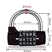 Padlock,combination padlock,5 dial padlock,5 letter lock,5 code padlock,gym locker lock,for indoor, outdoor,locker room,locker room, gameprop,warehouse,school,dormitory,hostel,bicycle,gate,fence,black
