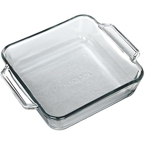 Anchor Hocking 8-Inch Oven Basics Square Cake Dish, Set of 3 Cover