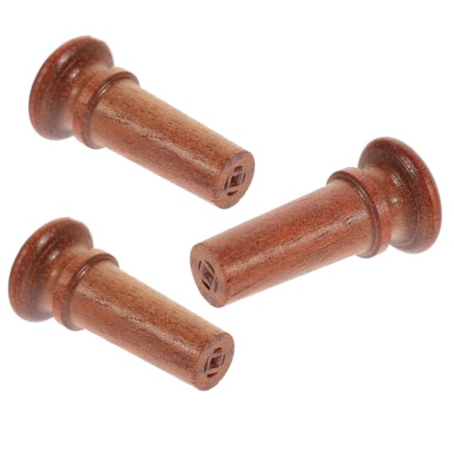 ifundom Set of 3 Violin End Pins Ebony Fine Tuners Bridge Pegs Easy Install for Violin Maintenance