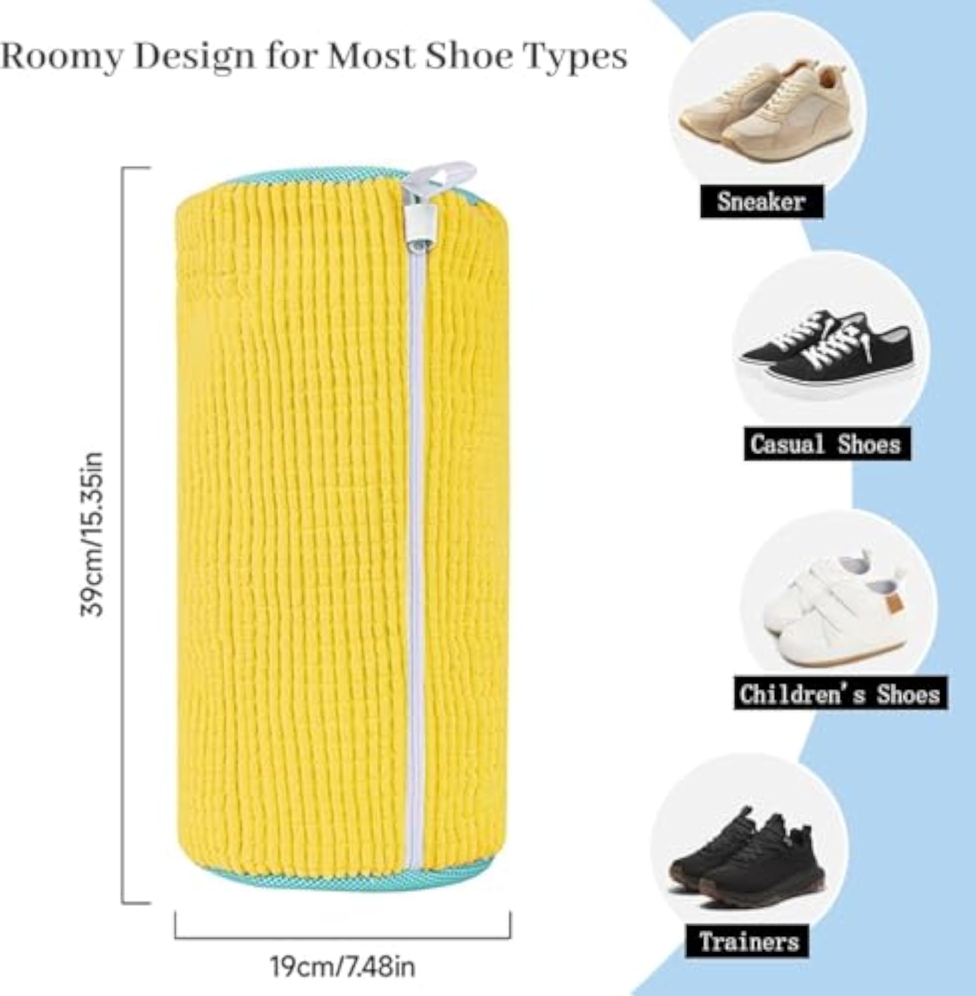 Shoe Washing Machine Bag, 360° Deep Clean for Sneakers