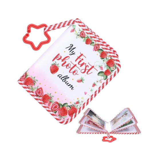 Primo album fotografico per bebè, album Souvenir Baby in tessuto morbido, giocattolo sensoriale memoria famiglia ragazze genitori, regalo nuovi genitori adulti