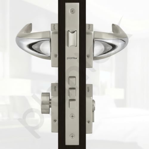 Image of Plantex Triple Security Door Lock for Home /Main Door Lock Set with 3 Years of Warranty by Plantex /Mortise Lock for Door with Brass Lock Body & Cylinder(7026, Combi)