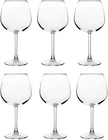 Kit 6 Taças de Vinho de Cristal 780ml – Design Elegante e Resistente | Ideal para Tinto e Branco | Linha Premium para Jantares, Presentes e Uso Diário