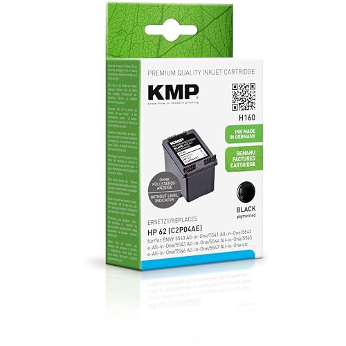 Fini les textes flous avec la cartouche KMP H160 noir compatible HP 62 C2P04AE