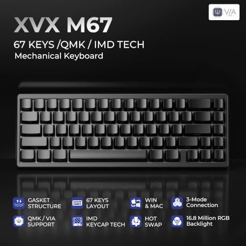 Image of XVX M67 60% Percent Keyboard Wireless, QMK /VIA Phantom Gaming Keyboard