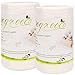 Wegreeco 100% Bamboo Unscented Biodegradable Diaper Liners - Fragance Free and Chlorine Free - 100 Sheets Per Roll, 2 Roll