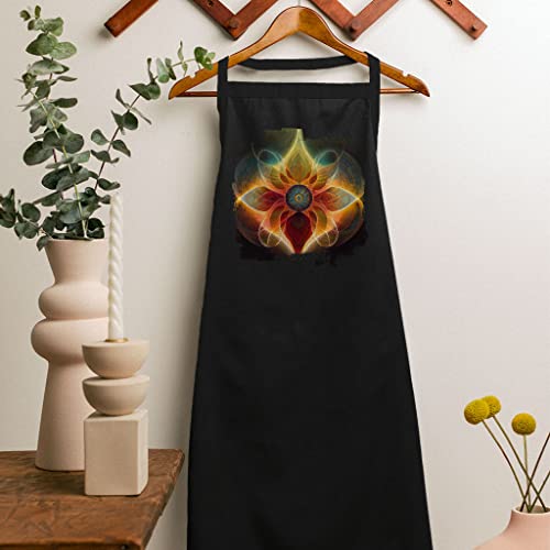 Mandala Apron - Geometric Art Cooking Apron - Kaleidoscope Apron For Men For Women - White #TOP2