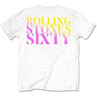 The Rolling Stones Sixty Gradient Text Blue Officiel T-Shirt Hommes Unisexe - Les Beatles, Paul McCartney, John Lennon, RIngo Starr, George Harrison The Rolling Stones Sixty Gradient Text Blue Officiel T-Shirt Hommes Unisexe – Image 2