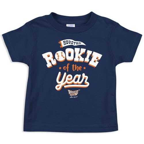 Rookie of The Year Baby Apparel for HOU Baseball Fans (NB-7T) (Navy Toddler Tee, 4T)