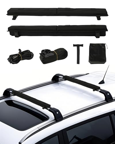 VEVOR Cuscinetti Morbidi Portapacchi Tetto - Universali, 393 Mm, Carico 80 Kg, Per SUP E Kayak