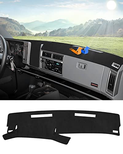 Image of Autorder Dashboard Cover Mat for 1986-1993 Chevy Chevrolet S10 Blazer /GMC S15 Jimmy Sonoma /1991-1994 Oldsmobile Bravada Accessories Dash Cover Flannel Dash Mat Sunshade Glare UV Rays Protector