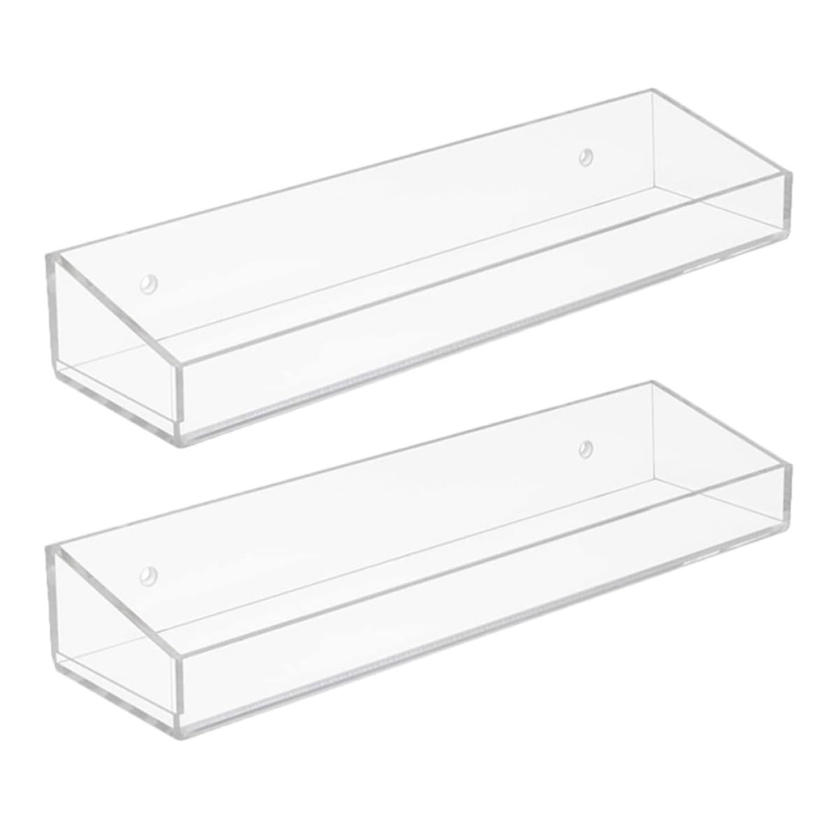 Acrílico Estante Flotante Soporte Mural, para Baño y Cocina | Organizador de Pared para Almacenamiento Múltiple, Diseño Ahorra Espacio, Resistente a Deformación y Envejecimiento